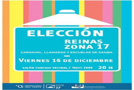 Elección de Reinas de Carnaval, Llamadas y Samba Zona 17