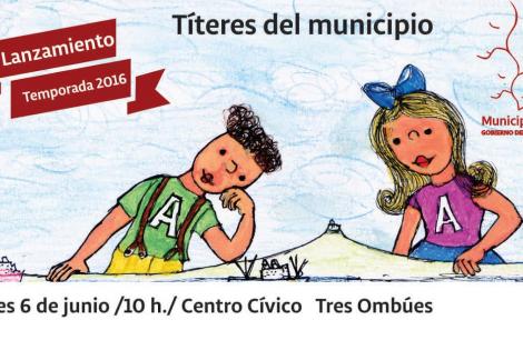 Afiche de lanzamiento de temporada 2016 de los títeres del municipio.-