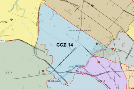 Mapa CCZ 14