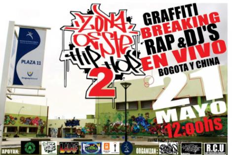 Afiche de Zona Oeste Hip Hop 2