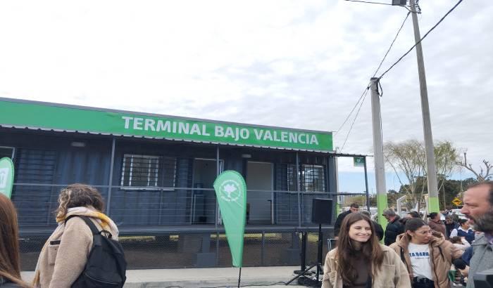 Se inauguró la nueva terminal de ómnibus en Bajo Valencia, Casabó