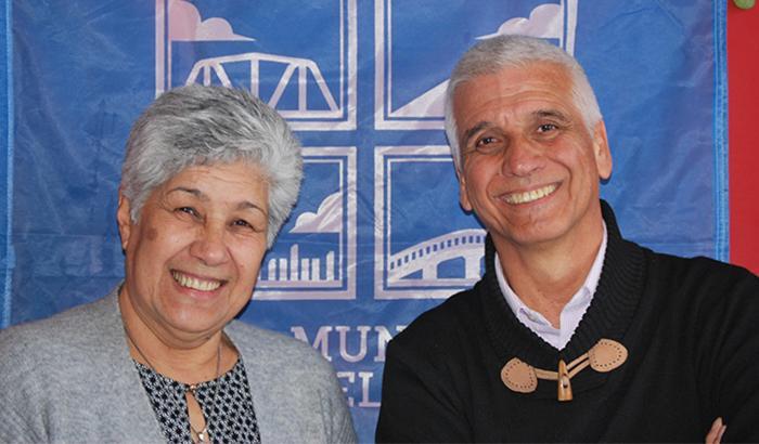 Concejales municipales Mirtha Villasante y Nelson Moreira