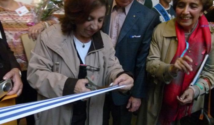 Intendenta de Montevideo Prof. Ana Olivera en la inauguración/Foto: Pablo Khalil